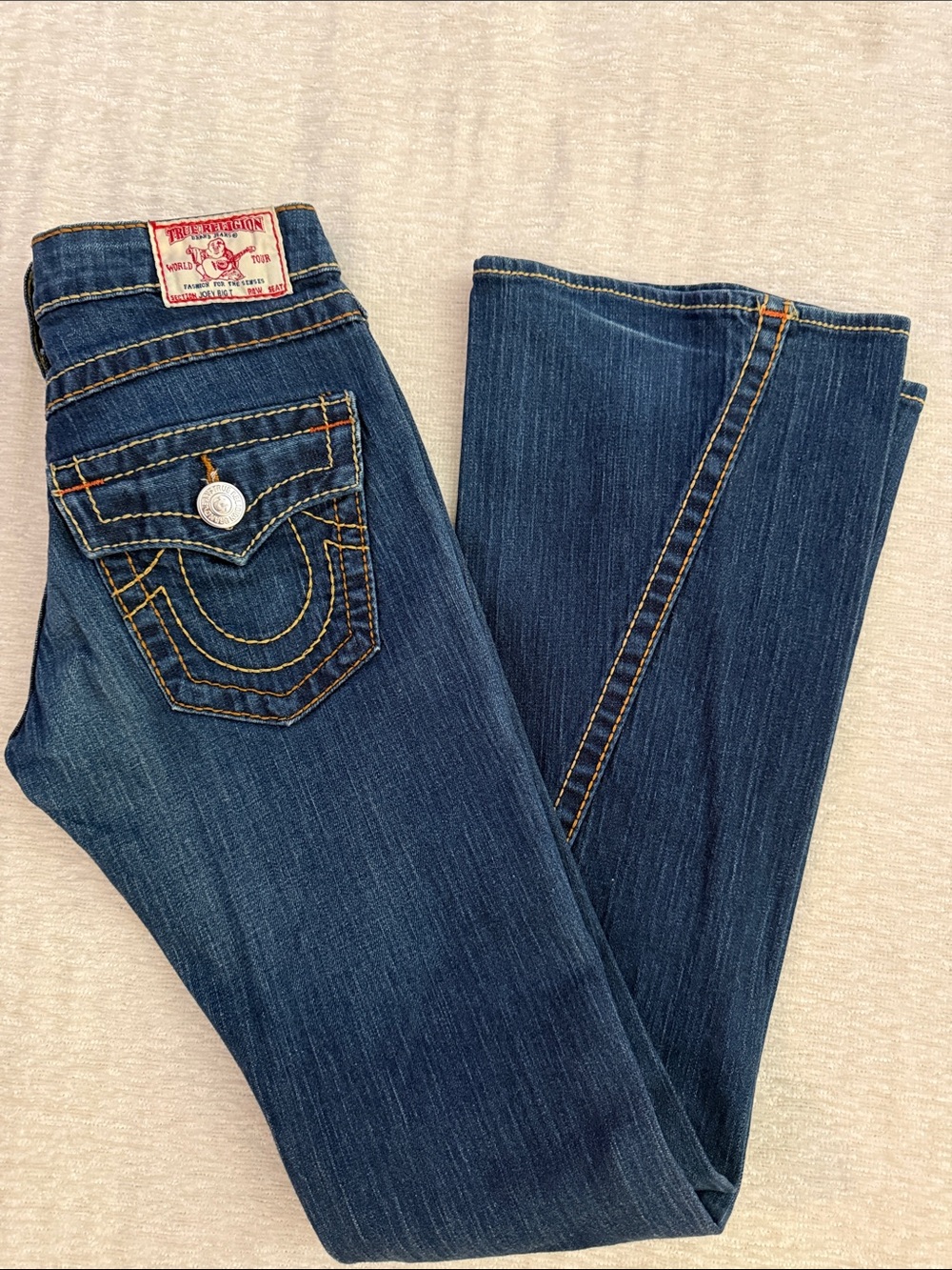 Y2K Vintage True Religion Women’s Indigo Boot Cut Joey BigT Jeans